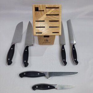 JA Henckels International 6 Knife & Block Cooking Knives Set